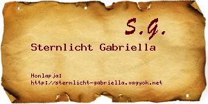 Sternlicht Gabriella névjegykártya